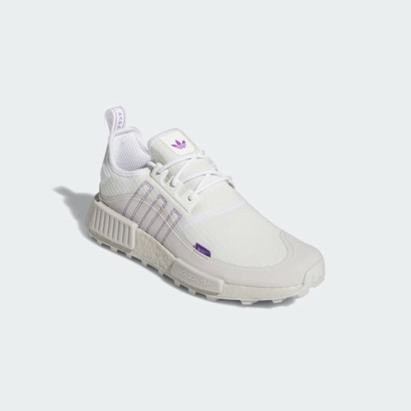 Adidas NMD_R1 TR Low Mens Athletic Running Shoes White Purple GZ9269 NEW Multi - Picture 5 of 10